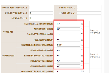 工商年报社保本期实际缴费金额是指什么