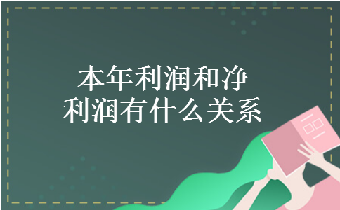本年利润和净利润有什么关系