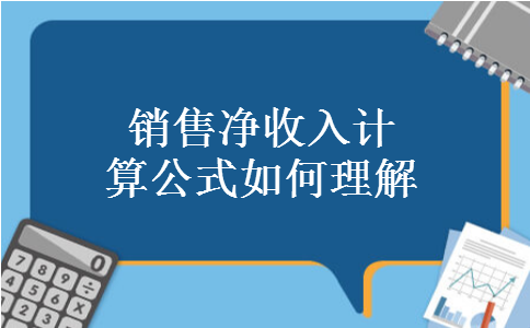 销售净收入计算公式如何理解