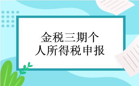 金税三期个人所得税申报