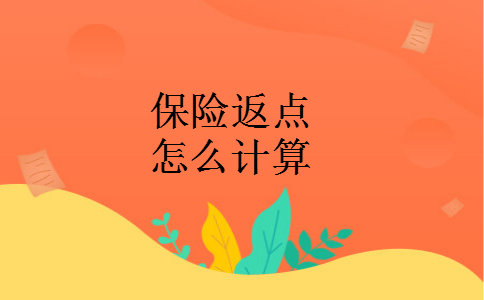 保险返点怎么计算