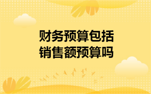 财务预算包括销售额预算吗 财务预算包括销售额预算吗