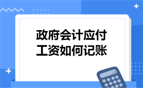 政府会计应付工资如何记账 政府会计应付工资如何记账
