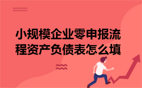 小规模企业零申报流程资产负债表怎么填