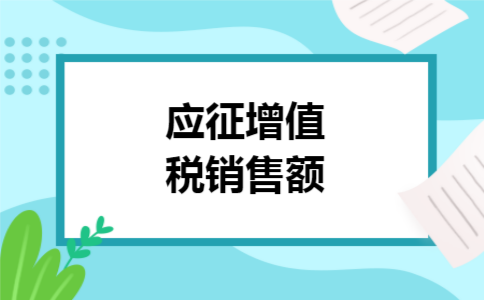 应征增值税销售额 应征增值税销售额