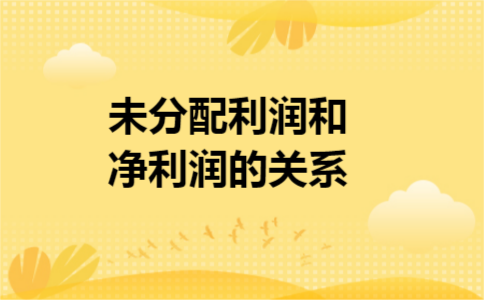 未分配利润和净利润的关系 未分配利润和净利润的关系