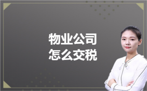 物业公司怎么交税