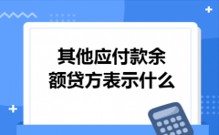 其他应付款余额贷方表示什么