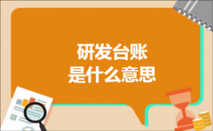 研发台账是什么意思