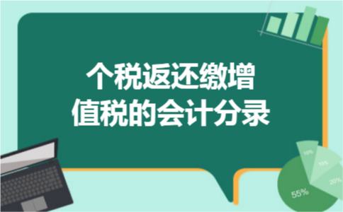 个税返还缴增值税的会计分录