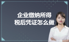 企业缴纳所得税后凭证怎么做