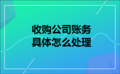 收购公司账务具体怎么处理