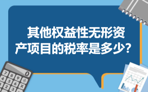 其他权益性无形资产项目的税率是多少