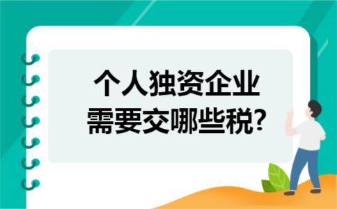 个人独资企业需要交哪些税?