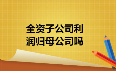 全资子公司利润归母公司吗