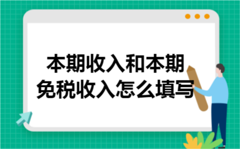 本期收入和本期免税收入怎么填写