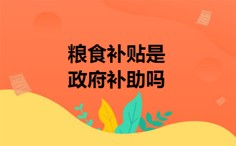 粮食补贴是政府补助吗? 粮食补贴是政府补助吗?