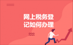 网上税务登记如何办理
