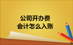 公司开办费会计怎么入账