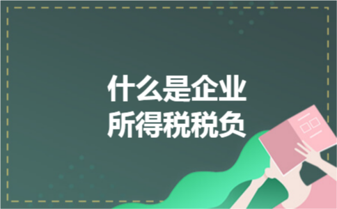什么是企业所得税税负 什么是企业所得税税负