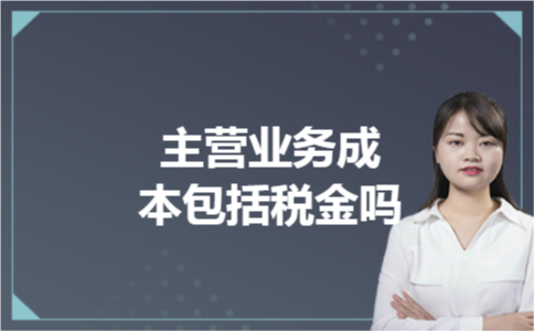 主营业务成本包括税金吗
