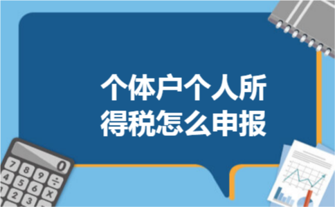 个体户个人所得税怎么申报 个体户个人所得税怎么申报
