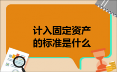 计入固定资产的标准是什么