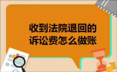收到法院退回的诉讼费怎么做账
