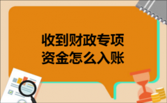收到财政专项资金怎么入账