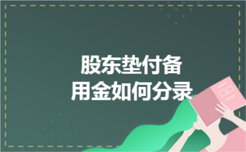股东垫付备用金如何分录 股东垫付备用金如何分录