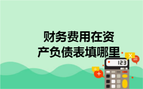 财务费用在资产负债表填哪里