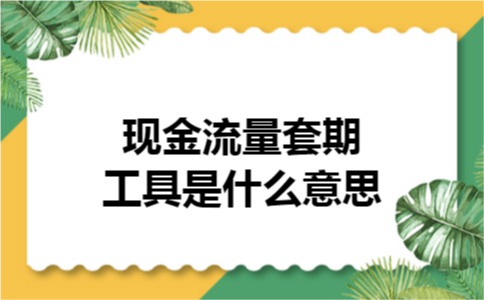 现金流量套期工具是什么意思 现金流量套期工具是什么意思