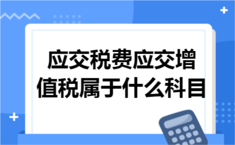 应交税费应交增值税属于什么科目