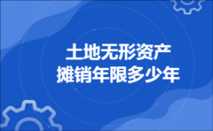 土地无形资产摊销年限多少年
