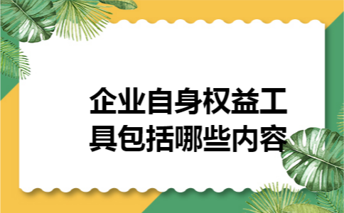 企业自身权益工具包括哪些内容