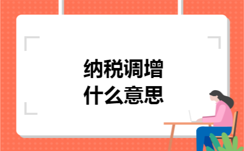 纳税调增什么意思