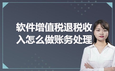 软件增值税退税收入怎么做账务处理 软件增值税退税收入怎么做账务处理