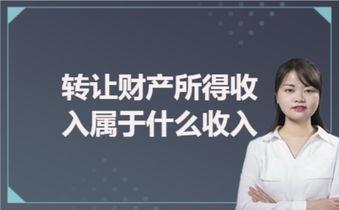 转让财产所得收入属于什么收入