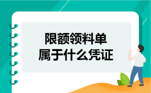 限额领料单属于什么凭证