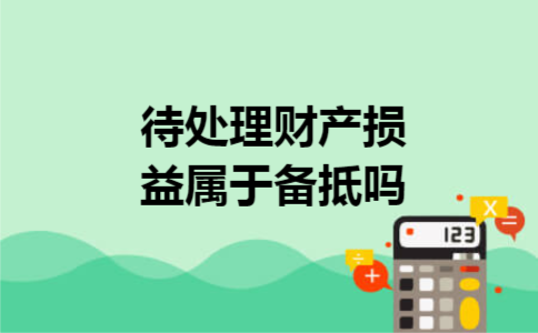 待处理财产损益属于备抵吗