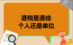 退税是退给个人还是单位