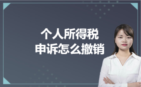 个人所得税申诉怎么撤销