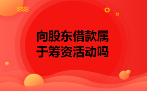 向股东借款属于筹资活动吗