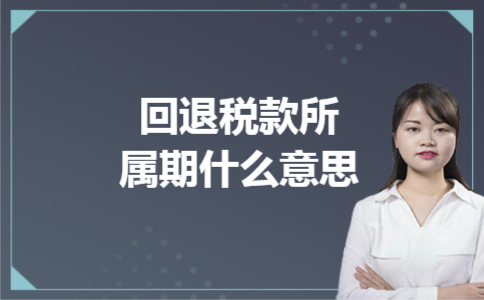 回退税款所属期什么意思