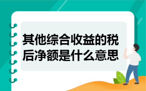  其他综合收益的税后净额是什么意思