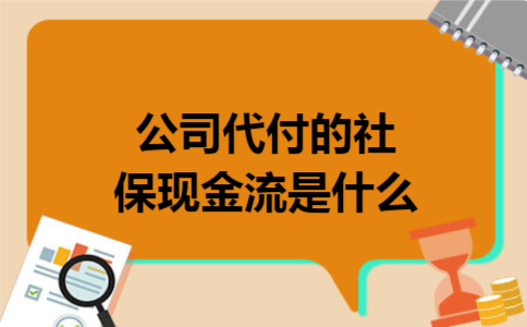 公司代付的社保现金流是什么