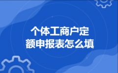 个体工商户定额申报表怎么填