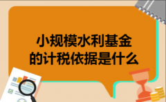  小规模水利基金的计税依据是什么