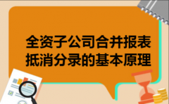  全资子公司合并报表抵消分录的基本原理