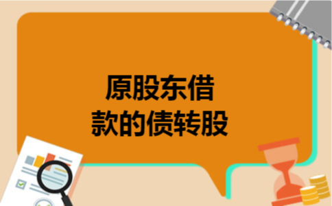  原股东借款的债转股